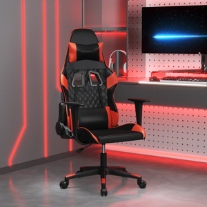 vidaXL, vidaXL Gaming-Stuhl Schwarz und Rot Kunstleder, 