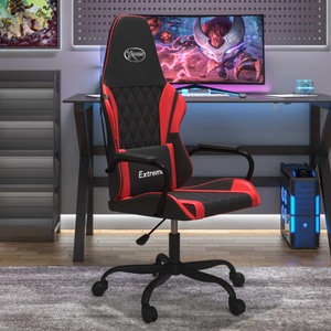 vidaXL, vidaXL Gaming-Stuhl Schwarz und Rot Kunstleder