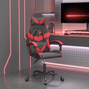 vidaXL, vidaXL Gaming-Stuhl Schwarz und Rot Kunstleder, 