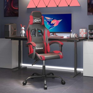 vidaXL, vidaXL Gaming-Stuhl Schwarz und Rot Kunstleder