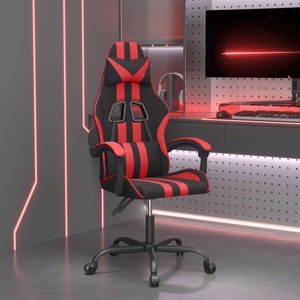 vidaXL, vidaXL Gaming-Stuhl Schwarz und Rot Kunstleder, 