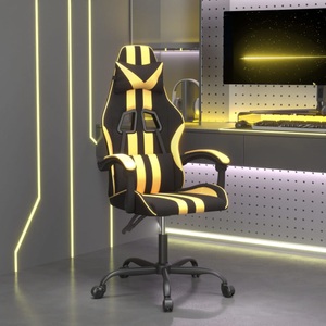 vidaXL, vidaXL Gaming-Stuhl Schwarz und Golden Kunstleder, vidaXL Gaming-Stuhl Schwarz und Golden Kunstleder