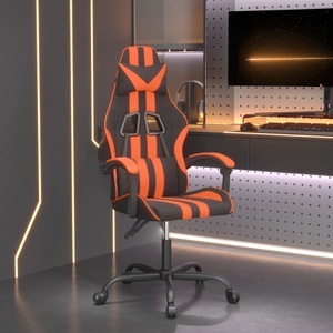 vidaXL, vidaXL Gaming-Stuhl Schwarz und Orange Kunstleder, 