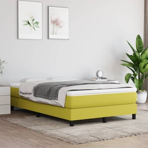 vidaXL, vidaXL Boxspringbett Grün 120x200 cm Stoff, 