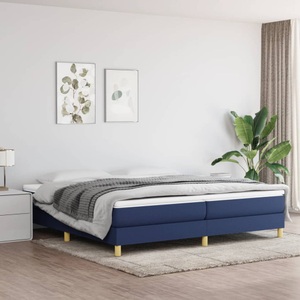 vidaXL, vidaXL Boxspringbett Blau 200x200 cm Stoff