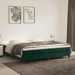 vidaXL Boxspringbett Dunkelgrün 200x200 cm Samt