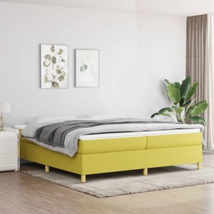 vidaXL, vidaXL Boxspringbett Grün 200x200 cm Stoff