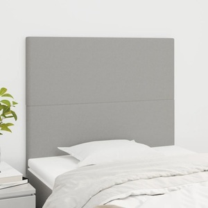 vidaXL, vidaXL Kopfteile 2 Stk. Hellgrau 80x5x78/88 cm Stoff
