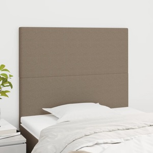 vidaXL, vidaXL Kopfteile 2 Stk. Taupe 100x5x78/88 cm Stoff
