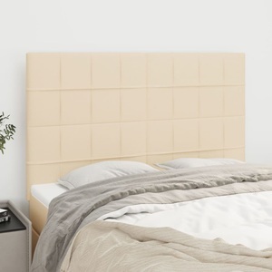 vidaXL, vidaXL Kopfteile 4 Stk. Creme 72x5x78/88 cm Stoff, vidaXL Kopfteile 4 Stk. Creme 72x5x78/88 cm Stoff