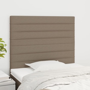 vidaXL, vidaXL Kopfteile 2 Stk. Taupe 100x5x78/88 cm Stoff