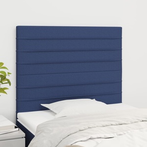 vidaXL, vidaXL Kopfteile 2 Stk. Blau 100x5x78/88 cm Stoff
