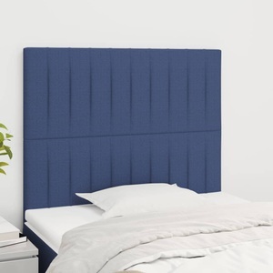 vidaXL, vidaXL Kopfteile 2 Stk. Blau 80x5x78/88 cm Stoff, vidaXL Kopfteile 2 Stk. Blau 80x5x78/88 cm Stoff