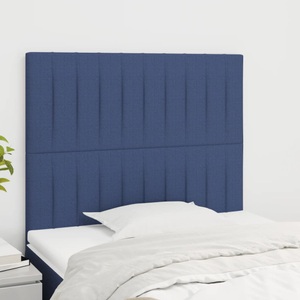 vidaXL, vidaXL Kopfteile 2 Stk. Blau 100x5x78/88 cm Stoff