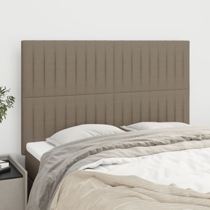 vidaXL, vidaXL Kopfteile 4 Stk. Taupe 72x5x78/88 cm Stoff
