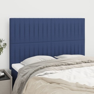 vidaXL, vidaXL Kopfteile 4 Stk. Blau 72x5x78/88 cm Stoff, vidaXL Kopfteile 4 Stk. Blau 72x5x78/88 cm Stoff
