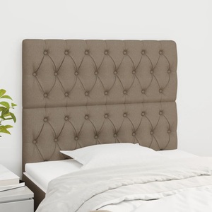 vidaXL, vidaXL Kopfteile 2 Stk. Taupe 100x7x78/88 cm Stoff