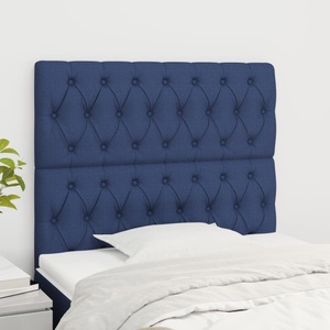 vidaXL, vidaXL Kopfteile 2 Stk. Blau 100x7x78/88 cm Stoff