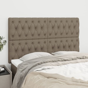 vidaXL, vidaXL Kopfteile 4 Stk. Taupe 72x7x78/88 cm Stoff
