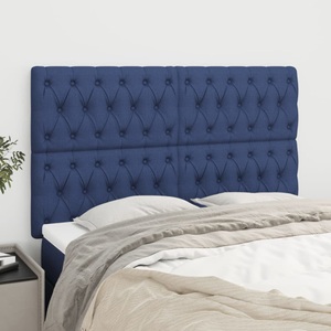 vidaXL, vidaXL Kopfteile 4 Stk. Blau 72x7x78/88 cm Stoff