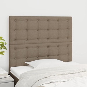 vidaXL, vidaXL Kopfteile 2 Stk. Taupe 80x5x78/88 cm Stoff