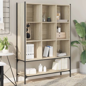 vidaXL, vidaXL Bücherregal Sonoma-Eiche 102x30x141,5 cm Holzwerkstoff
