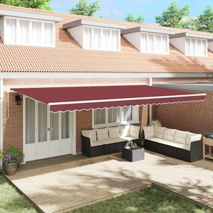 vidaXL, vidaXL Markise Manuell Weinrot 600x300 cm, vidaXL Markise Manuell Weinrot 600x300 cm
