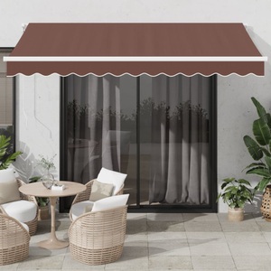 vidaXL, vidaXL Markise Automatisch mit LED Braun 350x250 cm, vidaXL Markise Automatisch mit LED Braun 350x250 cm