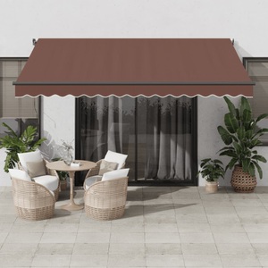 vidaXL, vidaXL Markise Automatisch Braun 400x350 cm, vidaXL Markise Automatisch Braun 400x350 cm