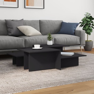 vidaXL, vidaXL Couchtische 2 Stk. Grau Holzwerkstoff