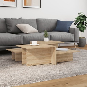 vidaXL, vidaXL Couchtische 2 Stk. Sonoma-Eiche Holzwerkstoff
