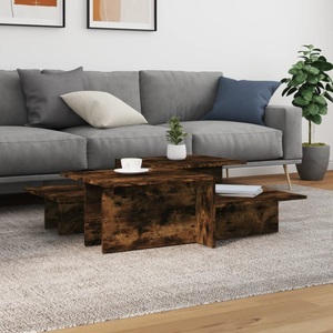vidaXL, vidaXL Couchtische 2 Stk. Räuchereiche Holzwerkstoff