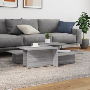 vidaXL, vidaXL Couchtische 2 Stk. Grau Sonoma Holzwerkstoff