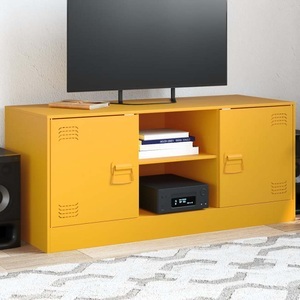 vidaXL, vidaXL TV-Schrank Senfgelb 99x39x44 cm Stahl, vidaXL TV-Schrank Senfgelb 99x39x44 cm Stahl