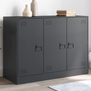 vidaXL, vidaXL Sideboard Anthrazit 99x39x73 cm Stahl, vidaXL Sideboard Anthrazit 99x39x73 cm Stahl