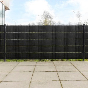 vidaXL, vidaXL Balkon-Sichtschutze 10 Stk. Schwarz 255x19 cm Poly Rattan, vidaXL Balkon-Sichtschutze 10 Stk. Schwarz 255x19 cm Poly Rattan