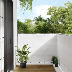 vidaXL, vidaXL Balkon-Sichtschutz Weiß 120x800 cm 100 % Polyester-Oxford, vidaXL Balkon-Sichtschutz Weiß 120x800 cm 100 % Polyester-Oxford