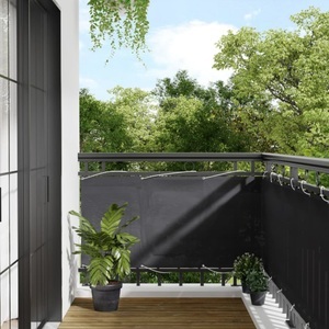 vidaXL, vidaXL Balkon-Sichtschutz Anthrazit 75x800 cm 100 % Polyester-Oxford, vidaXL Balkon-Sichtschutz Anthrazit 75x800 cm 100 % Polyester-Oxford