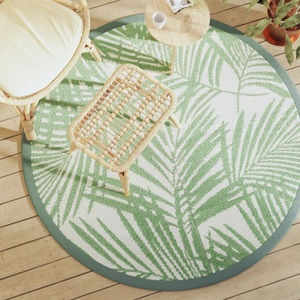 vidaXL, vidaXL Outdoor-Teppich Grün Ø160 cm PP