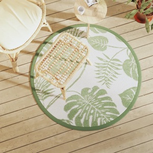 vidaXL, vidaXL Outdoor-Teppich Grün Ø120 cm PP