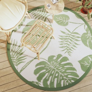 vidaXL, vidaXL Outdoor-Teppich Grün Ø160 cm PP