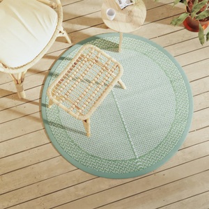 vidaXL, vidaXL Outdoor-Teppich Grün Ø120 cm PP