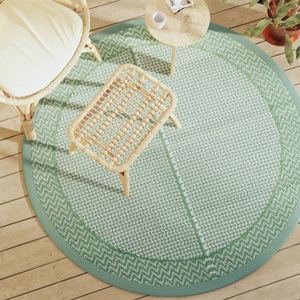 vidaXL, vidaXL Outdoor-Teppich Grün Ø160 cm PP, vidaXL Outdoor-Teppich Grün Ø160 cm PP