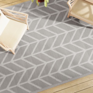 vidaXL, vidaXL Outdoor-Teppich Grau 190x290 cm PP