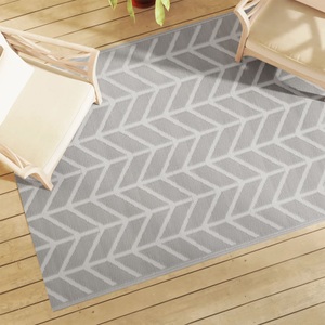 vidaXL, vidaXL Outdoor-Teppich Grau 140x200 cm PP