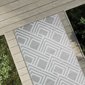vidaXL, vidaXL Outdoor-Teppich Grau 80x150 cm PP