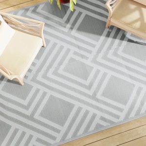 vidaXL, vidaXL Outdoor-Teppich Grau 190x290 cm PP