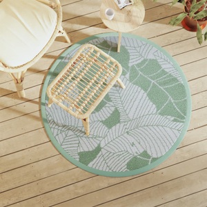 vidaXL, vidaXL Outdoor-Teppich Grün Ø120 cm PP