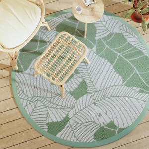 vidaXL, vidaXL Outdoor-Teppich Grün Ø160 cm PP