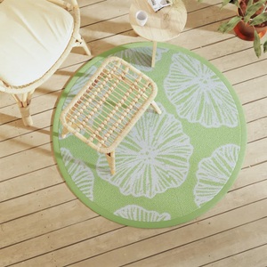 vidaXL, vidaXL Outdoor-Teppich Grün Ø120 cm PP